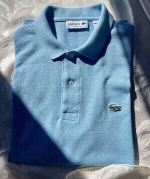 Y2K LaCoste Light Blue Polo Shirt  Men’s Large